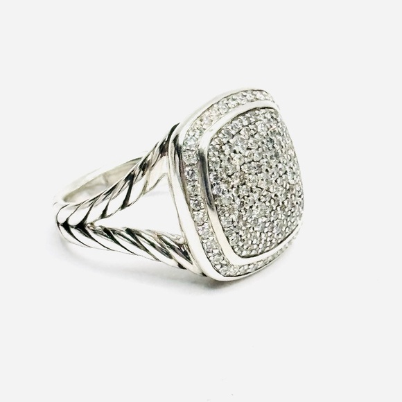 David Yurman Albion 14mm Pave Diamond Ring - Picture 3 of 7